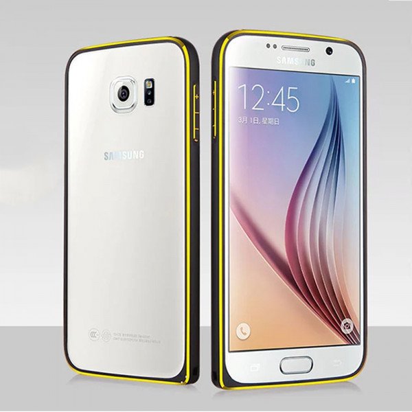 Wholesale Samsung Galaxy S6 Aluminum Metal Bumper (Black)